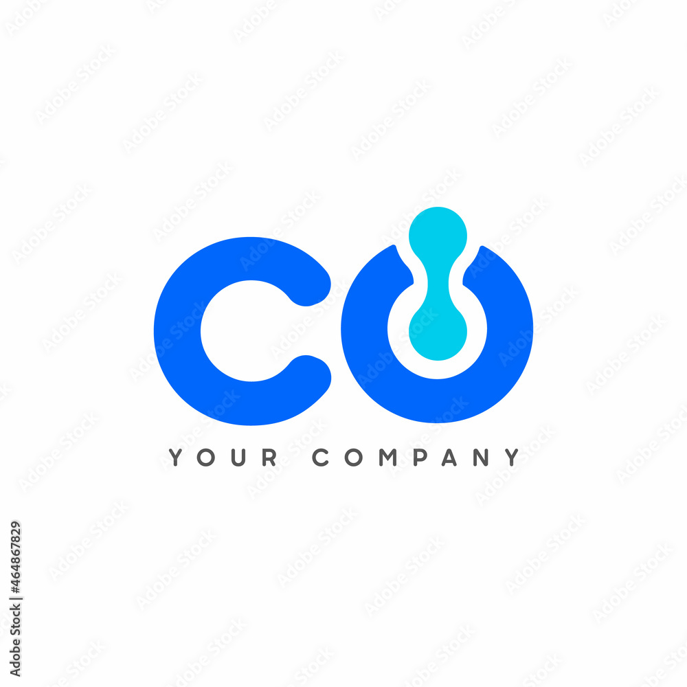 Abstract Initial Letter C and O Logo. Blue and Turquoise Dots Power Style Connected. Usable for Business and Technology Logos. Flat Vector Logo Design Template Element. Abstract Initial Letter C and O Logo. Blue and Turquoise Dots Power Style Connected. Usable for Business and Technology Logos. Flat Vector Logo Design Template Element.