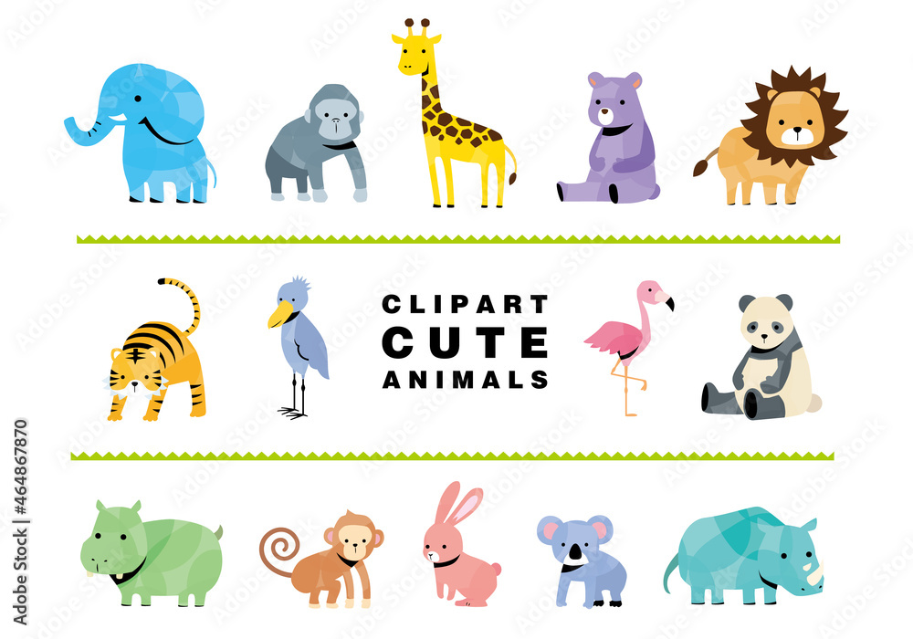 Fototapeta premium 動物園の動物たち