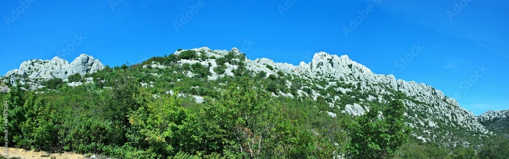 Croatia-panoramic view of the rocky city of Tulove Grede in the Velebit National Park Croatia-panoramic view of the rocky city of Tulove Grede in the Velebit National Park