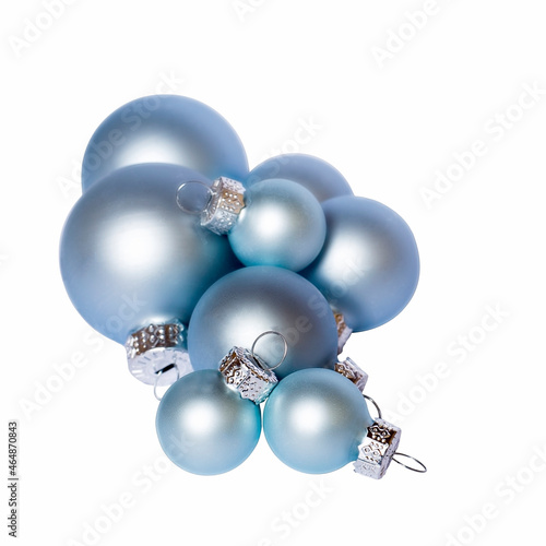 Christmas balls isolated on a white background.
