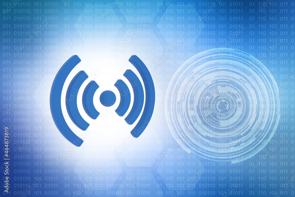 3d illustration wifi symbol hot spot technology concept
3d illustration wifi symbol hot spot technology concept