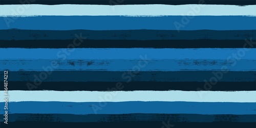 Hand drawn striped pattern, dark blue navy stripe seamless background, sea brush strokes. vector grunge stripes, nautical paintbrush line photo