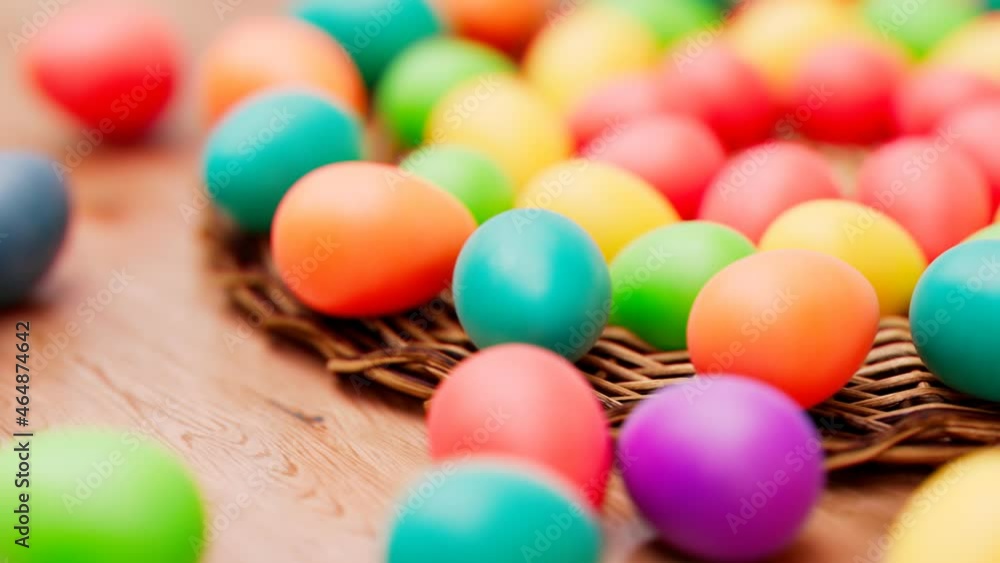 Multicolour Easter eggs. Bright colour painted eggs while spring celebration. Multicolour Easter eggs. Bright colour painted eggs while spring celebration.