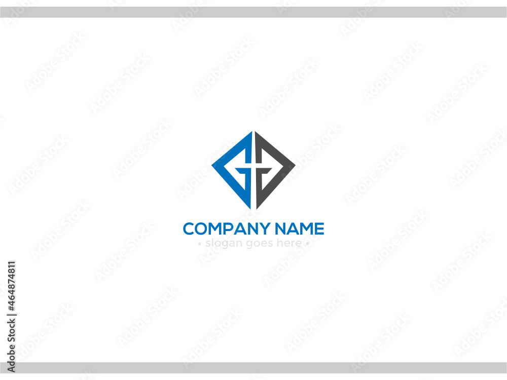 Naklejka premium GG logo design for company.gG letter logo Vector.typography.gaming design.svg