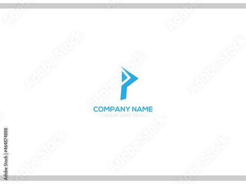 P logo design for company.p letter logo Vector.typography design.svg