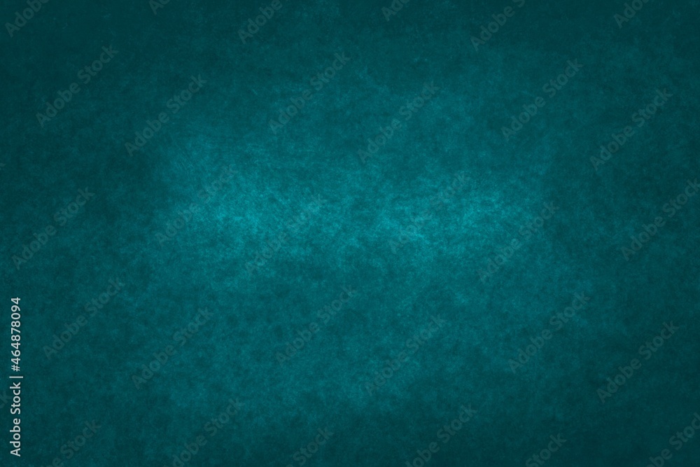 teal background with space, blue and green minimalistic grunge wallpaper, dark turquoise wall
