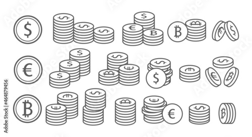 Token coin icons