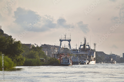 Obraz na płótnie Sulina - landscape on a sunny day w salonie