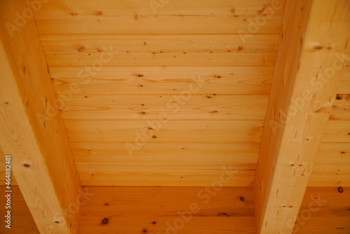 Construction made of wood in skeleton construction carpenter or carpenter work from wooden beams