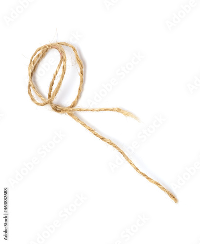 Twine on a white background. Thread for packaging. Isolate.