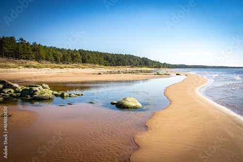 Fototapeta Naklejka Na Ścianę i Meble -  beach, latvia, latvian coast, kurmrags, baltics, baltic countries, baltic sea, europe
