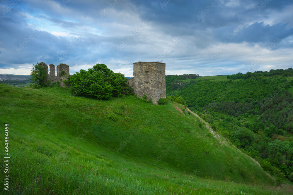 Beautiful view on the Kudryntsi castle Beautiful view on the Kudryntsi castle