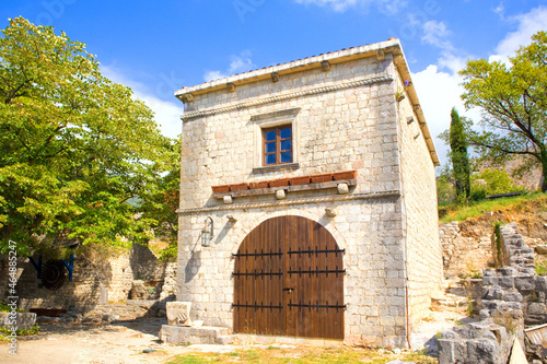 Fototapeta Naklejka Na Ścianę i Meble -  Ruins of Old Castle in Old Bar, Montenegro