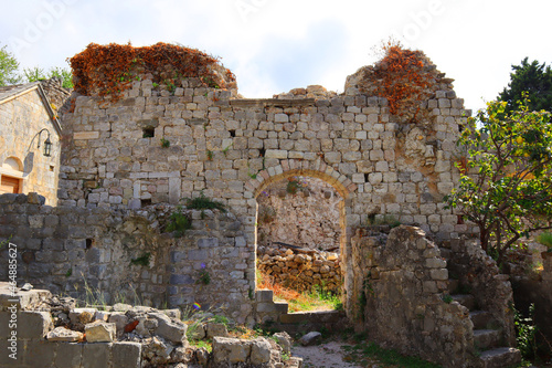 Ruins of Old Castle in Old Bar, Montenegro