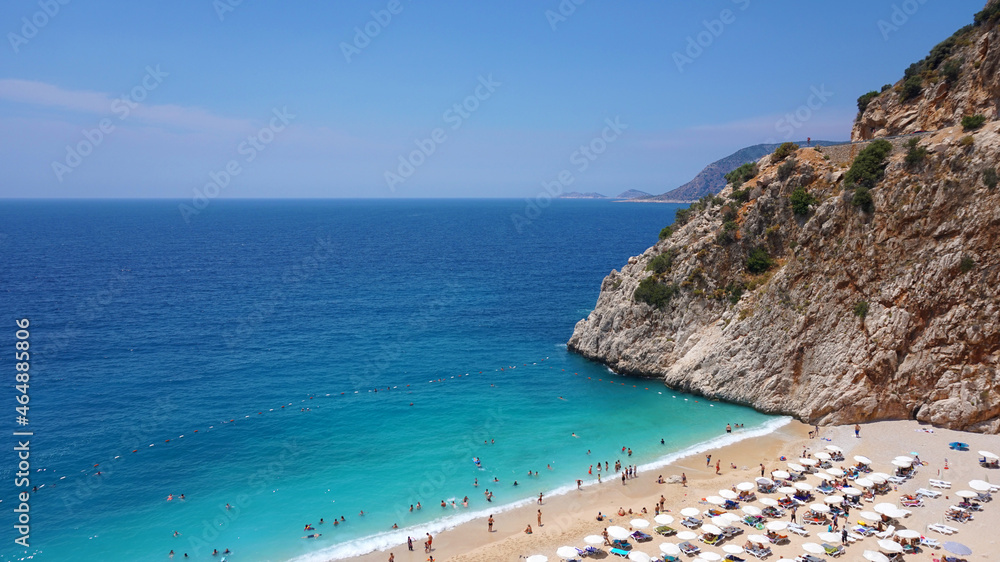 view of a gorgeous beach in the Mediterranean sea
