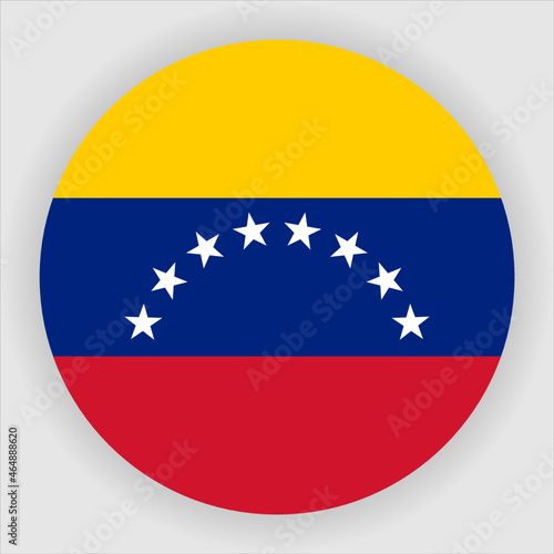 Free Download Venezuela Flat Rounded Country Flag button Icon - GFXLoad