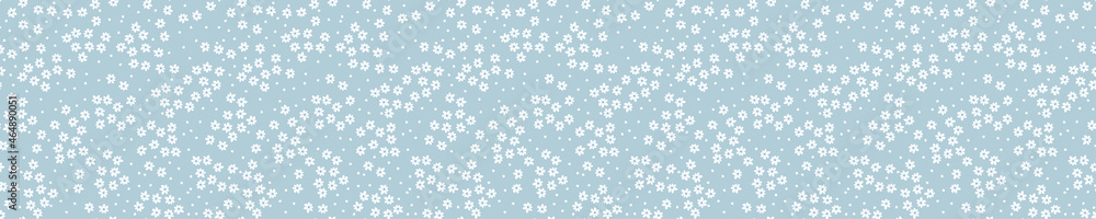 Seamless pattern with white flowers and leaves. Seamless pattern with white flowers and leaves.