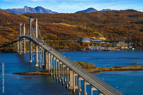 Tjeldsund Bridge near Harstad Norway photo