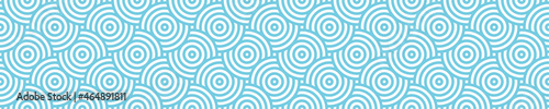 White seamless pattern with blue circles