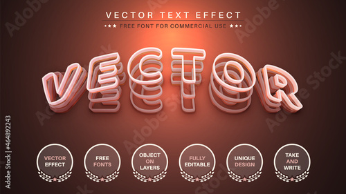 Vector Layers - Editable Text Effect, Font Style