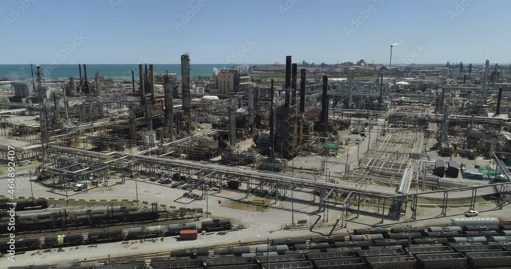 Aerial Shot of Massive Oil Refinery Complex Aerial Shot of Massive Oil Refinery Complex