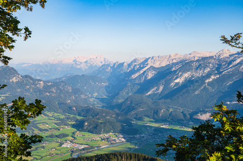 Obraz na płótnie Blick von Rossfeld Panoramastraße auf Dachstein w salonie