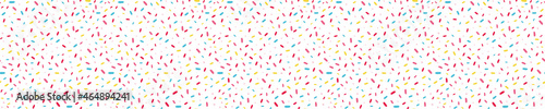 White seamless pattern with sprinkles