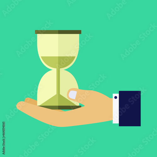 Hourglass in hand