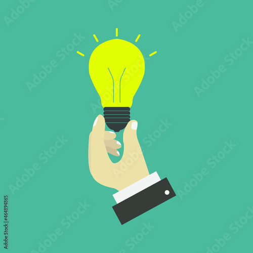 Light bulb in hand