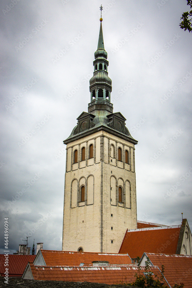 church of st olaf, old town of tallinn, estonia