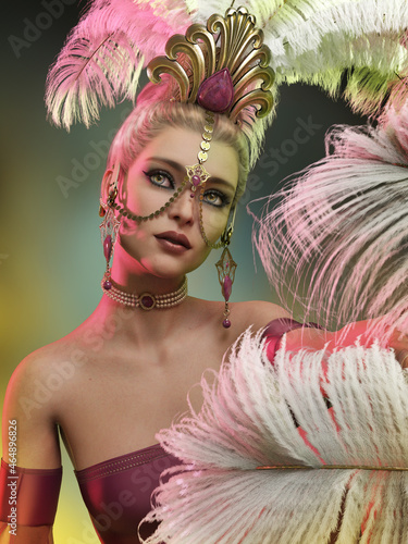 Photography Sally the Showgirl, 3d CG