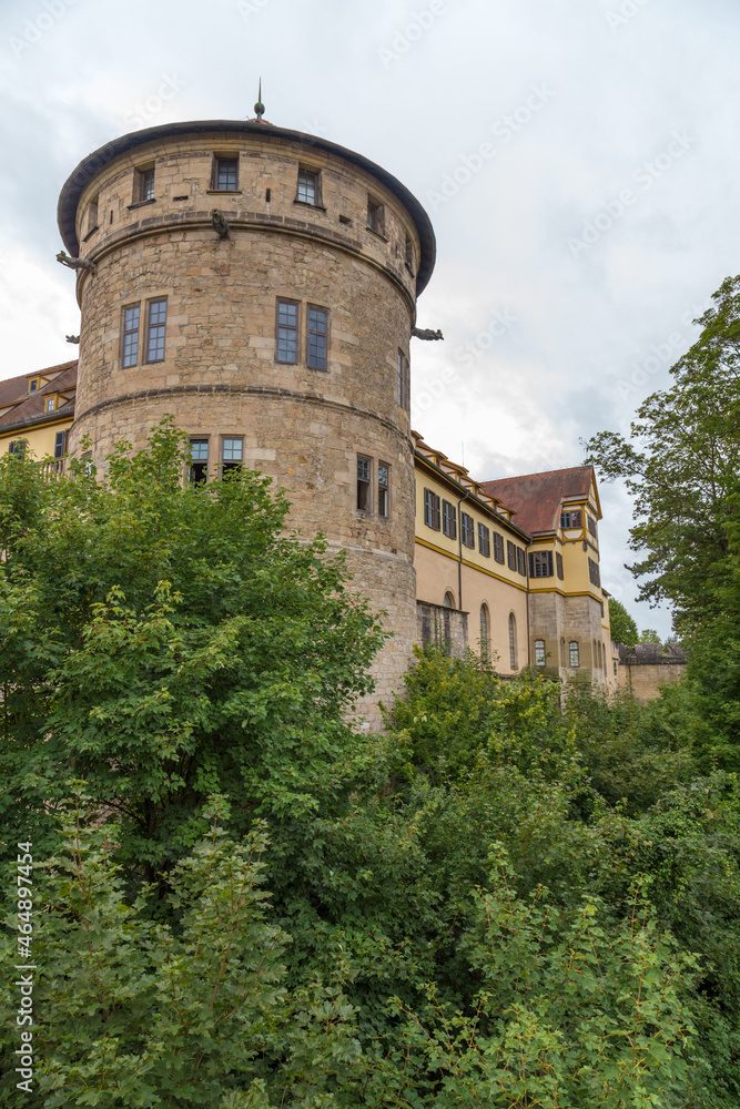 Tubingen, Germany. Medieval castle fortifications