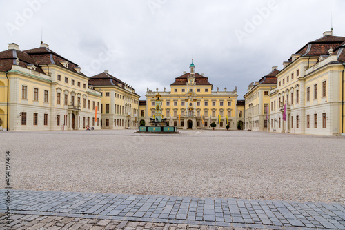 Ludwigsburg, Germany. Ludwigsburg residence - the baroque palace of the rulers of the Württemberg house, 1704-1733