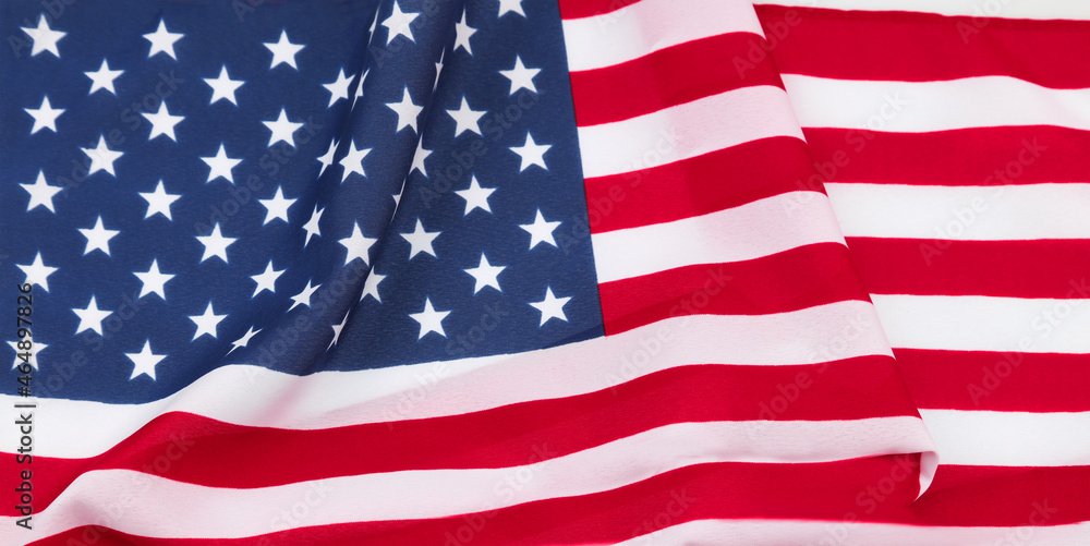 Obraz premium Rippled America flag