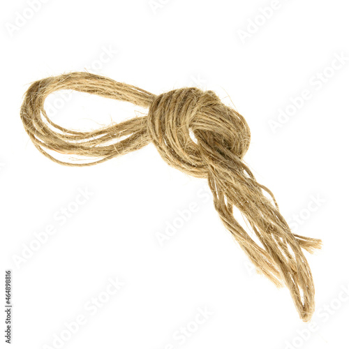 rope with knot isolated on white background