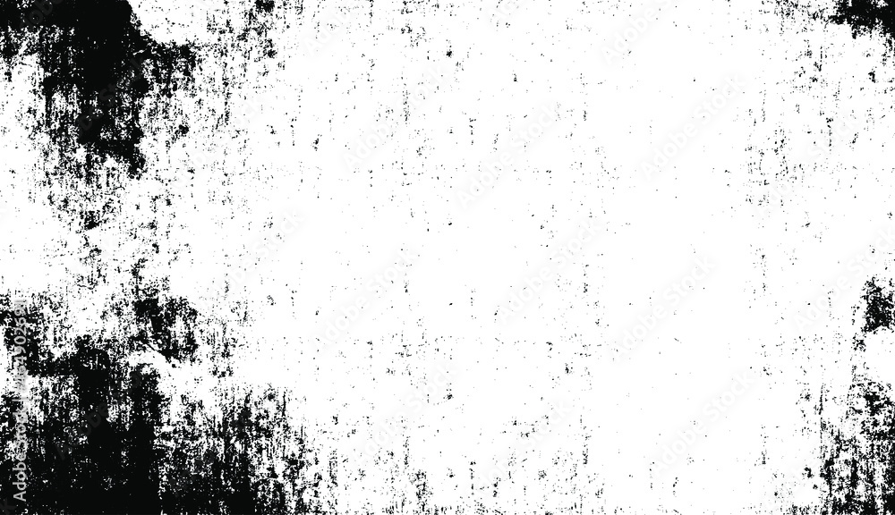 Fototapeta premium Scratched Grunge Urban Background Texture Vector. Dust Overlay Distress Grainy Grungy Effect. Distressed Backdrop Vector Illustration. Isolated Black on White Background. EPS 10.