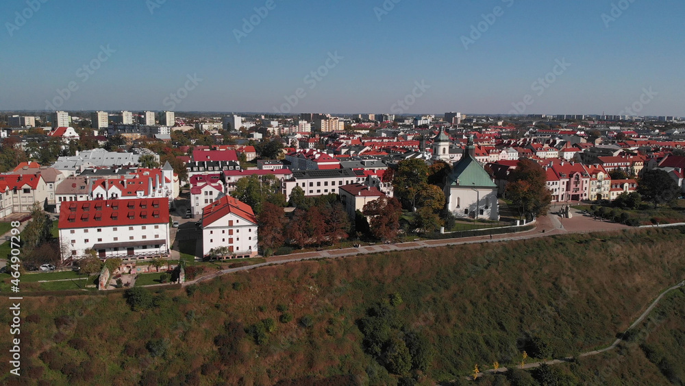 Obraz na płótnie Płock w jesienny, słoneczny dzień/Plock city on a sunny, autumn day, Mazovia, Poland w salonie