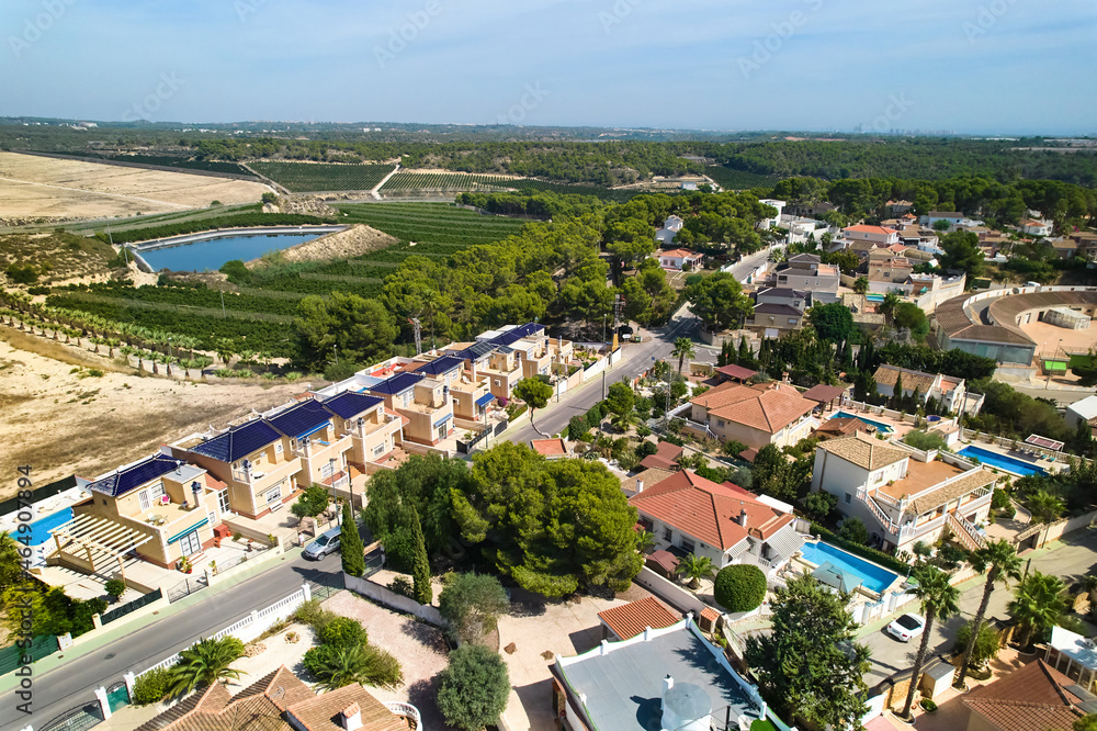 Aerial view Pinar de Campoverde townscape. SPain