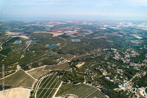 Aerial view countryside of Pinar de Campoverde. Spain photo