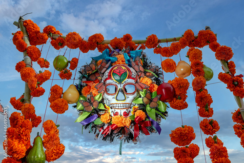 Obraz na plátně Dia De Los Muertos Skull