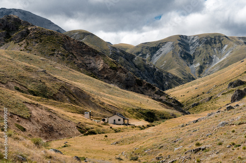 Woolshed Creek Hut at the Mount somers track, New Zealand photo