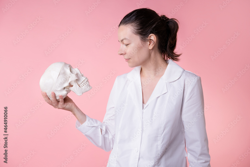 Neuroscience and psychotherapy, head health research. Human brain science, concept, Neuroscience and psychotherapy, head health research. Human brain science, concept,