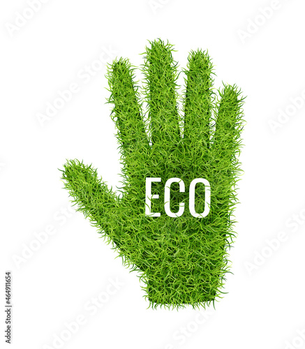 Eco Hand Grass Composition