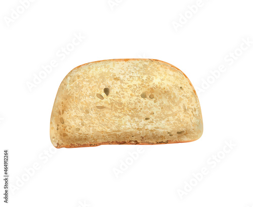 Bright Bread Slice Composition