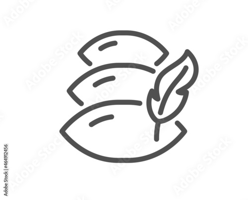 Pillow line icon. Sleep comfort sign. Night cushion symbol. Quality design element. Linear style pillow icon. Editable stroke. Vector