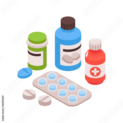 Gastro Medication Isometric Composition