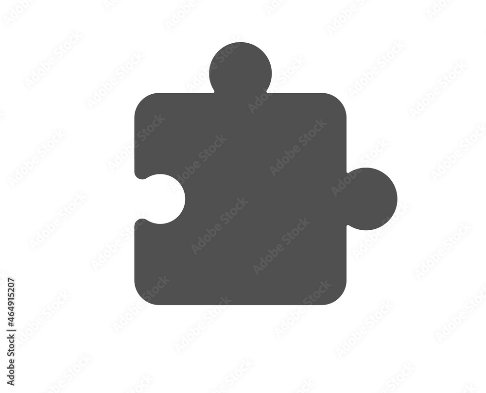 Puzzle piece icon. Jigsaw game shape sign. Business strategy element. Classic flat style. Quality design element. Simple puzzle icon. Vector Puzzle piece icon. Jigsaw game shape sign. Business strategy element. Classic flat style. Quality design element. Simple puzzle icon. Vector