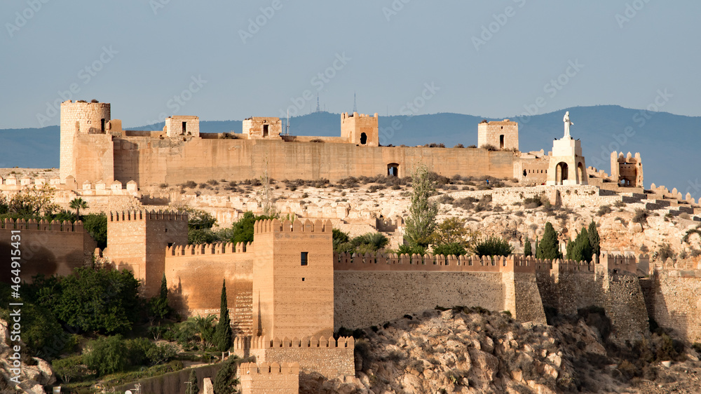 Ancient fortress at Almeria, Spain.