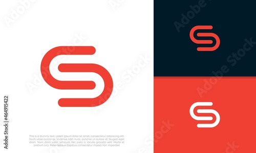 Initials S C logo design. Initial Letter Logo. 
