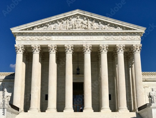 Supreme Court of the United States.Sign of Equal justice Under LAW.

